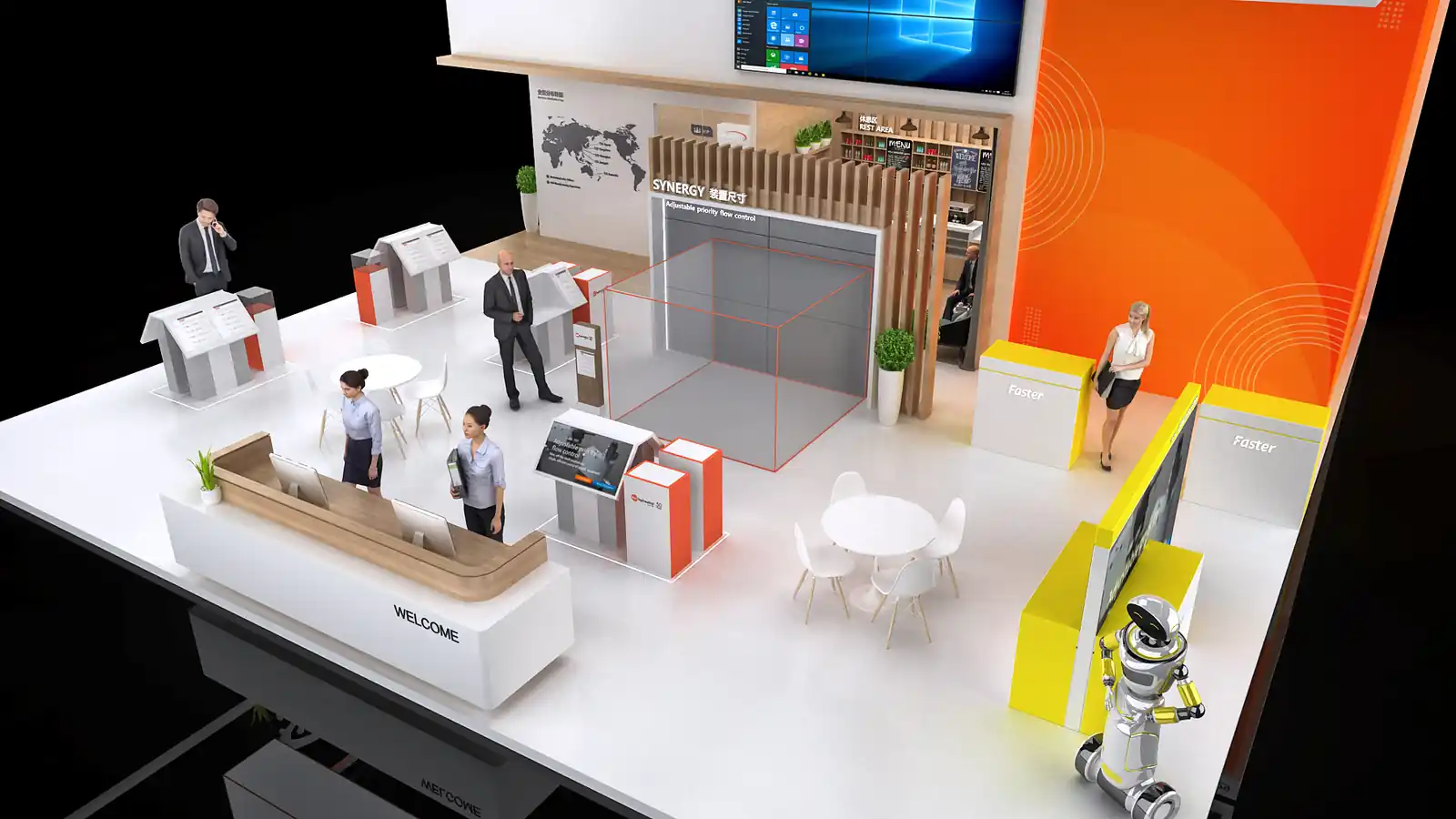 升旭摩菲高位品牌标识与整体空间轮廓