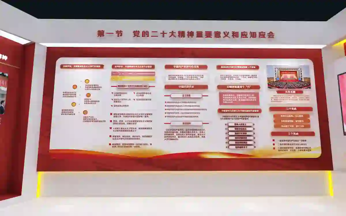 中交一公局集团党的二十大精神主题展厅设计